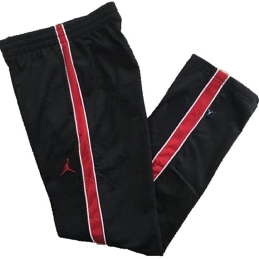 Nike Air Jordan Boys Black & Red Jumpan Athletic sweatpants Size S
